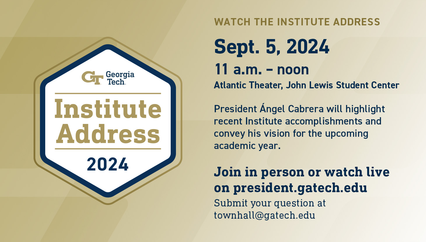 2024 Institute Address