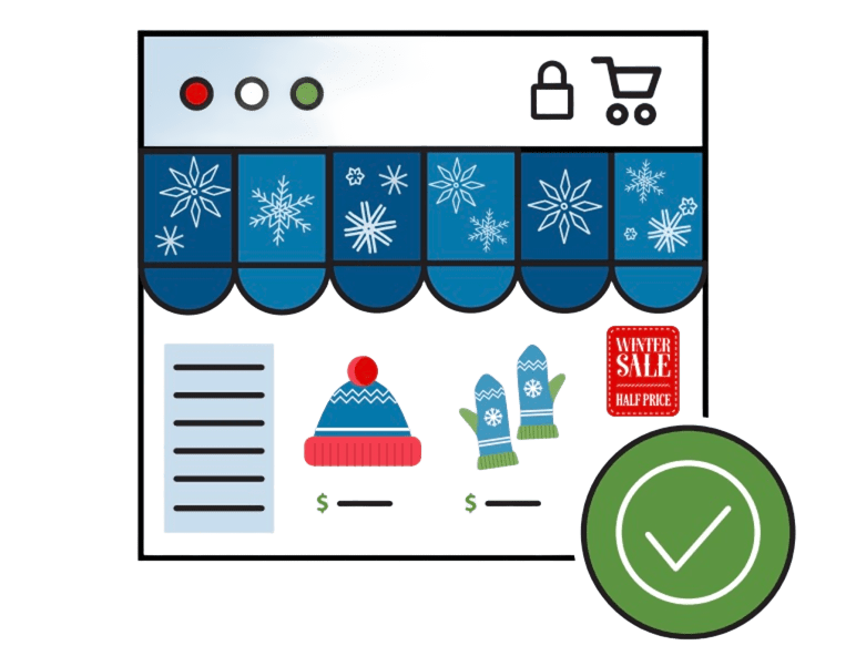 Holiday cyber safety graphic